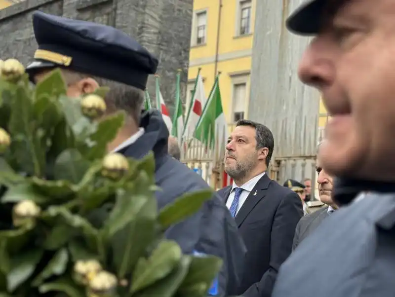 MATTEO SALVINI ALLA COMMEMORAZIONE DEL 25 APRILE A MILANO  