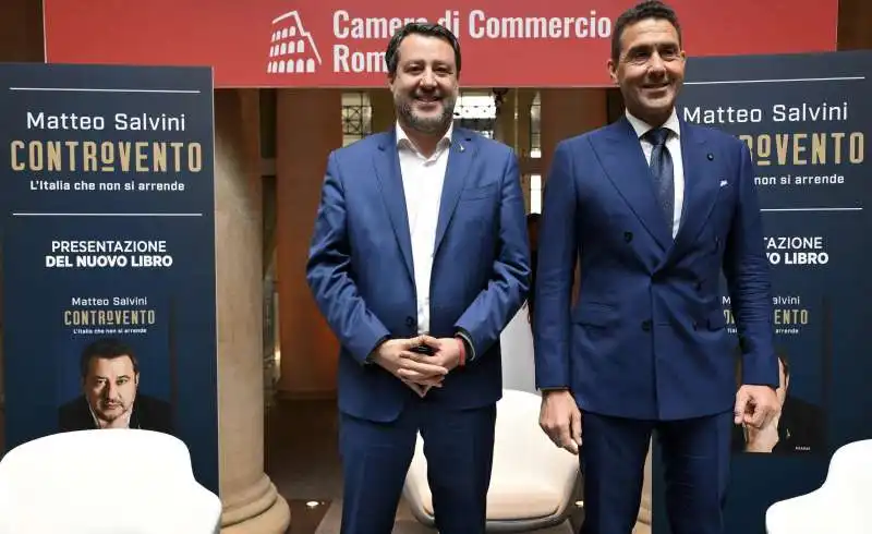 matteo salvini   roberto vannacci  5presentazione del libro controvento   