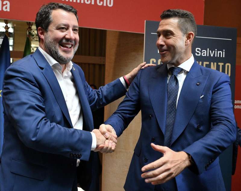 matteo salvini roberto vannacci presentazione del libro controvento