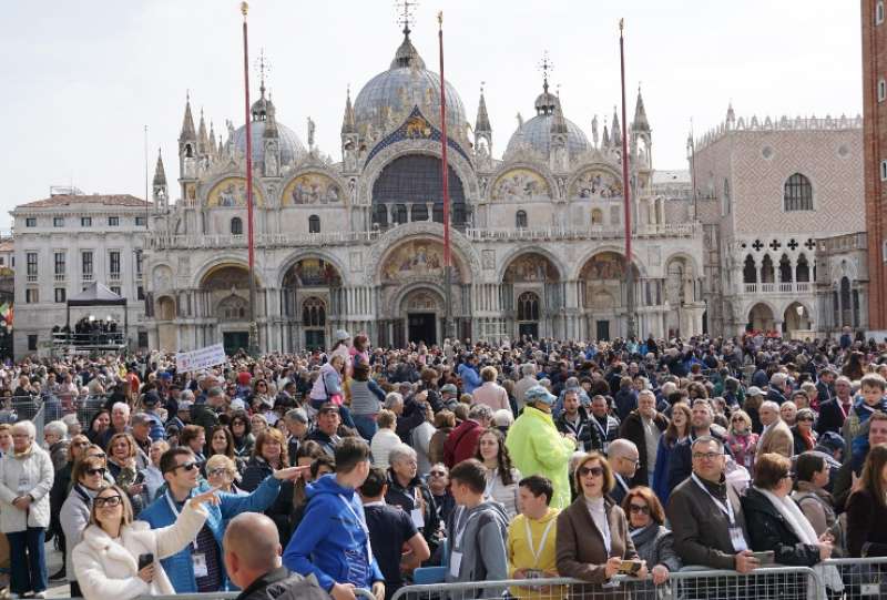 messa di papa francesco a venezia