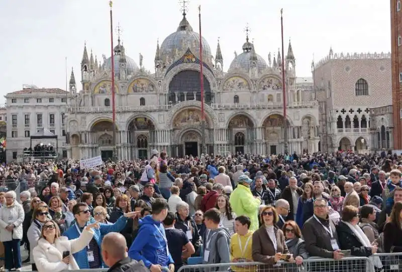 messa di papa francesco a venezia