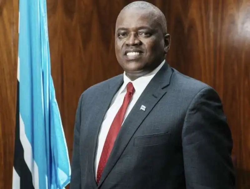 mokgweetsi masisi   presidente del botswana 