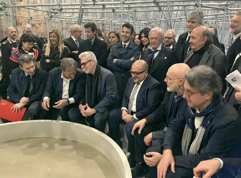 pietrangelo buttafuoco - luigi brugnaro - federico mollicone - gennaro sangiuliano - diego della valle - alessandro giuli - biennale di venezia - 2024 