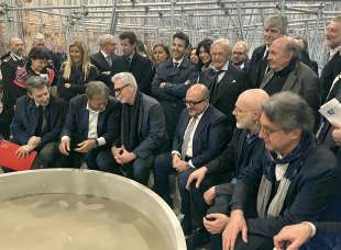 pietrangelo buttafuoco - luigi brugnaro - federico mollicone - gennaro sangiuliano - diego della valle - alessandro giuli - biennale di venezia - 2024