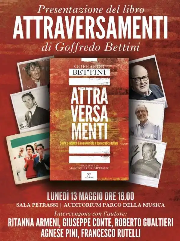 PRESENTAZIONE DEL LIBRO ATTRAVERSAMENTI DI GOFFREDO BETTINI