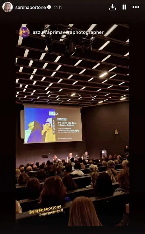 presentazione del libro di serena bortone al maxxi