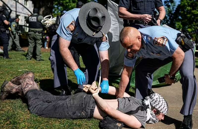 proteste pro palestina alla emory university di atlanta 2