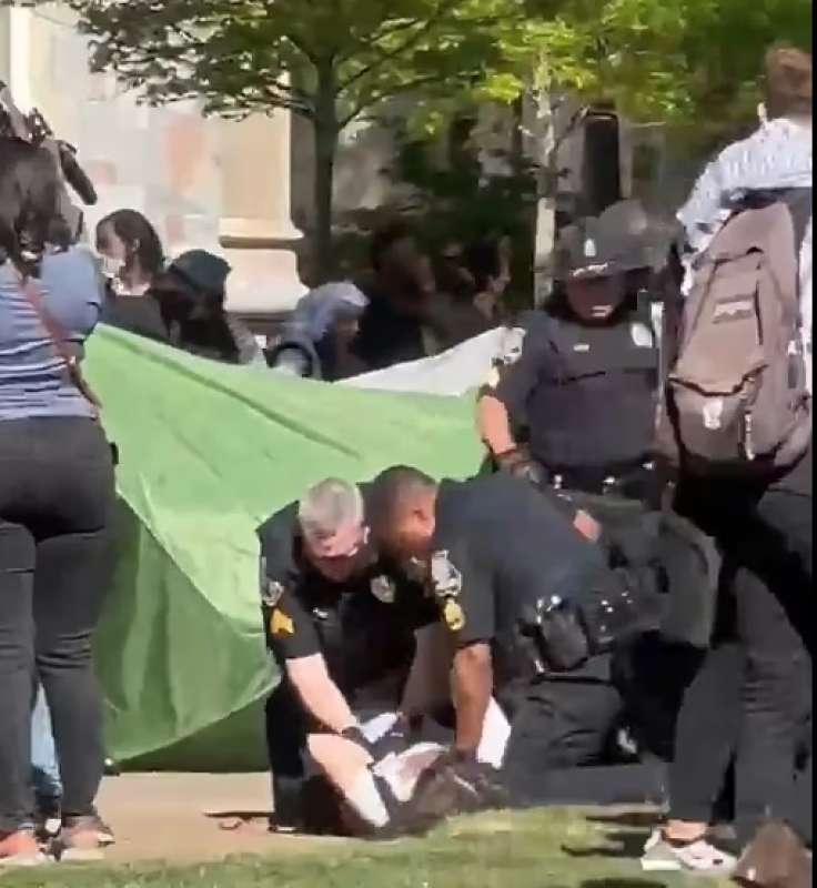 proteste pro palestina alla emory university di atlanta 9