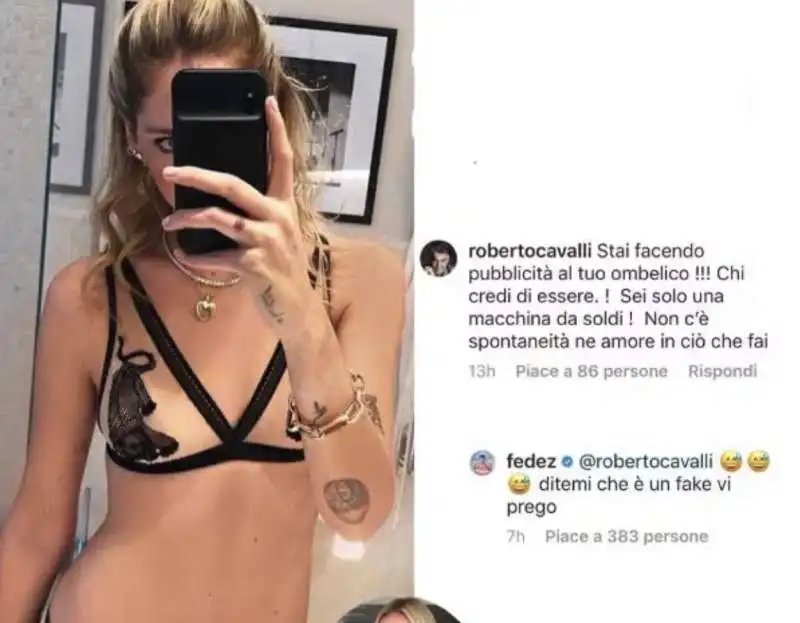 ROBERTO CAVALLI CONTRO I FERRAGNEZ