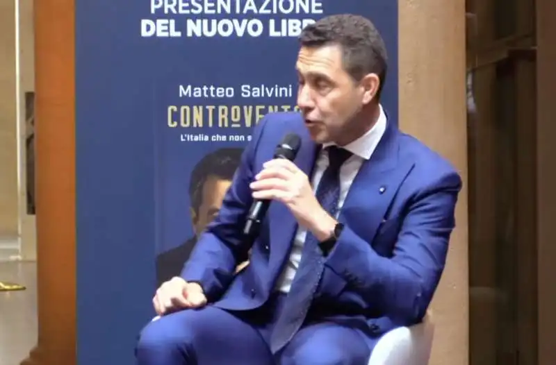 roberto vannacci alla presentazione del libro di matteo salvini  