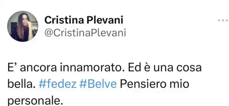 tweet su fedez a belve   1