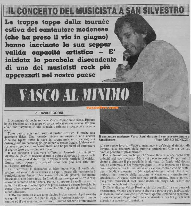 vasco rossi stampa