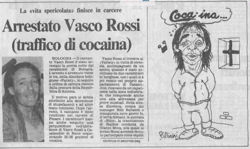 vasco rossi stampa 1984