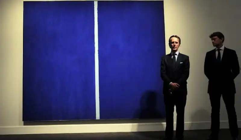 Barnett Newman Another Record Setting Sothebys Art Auction Barnett Newman Painting Emmanuel DunandAgence France Presse Getty Images x 