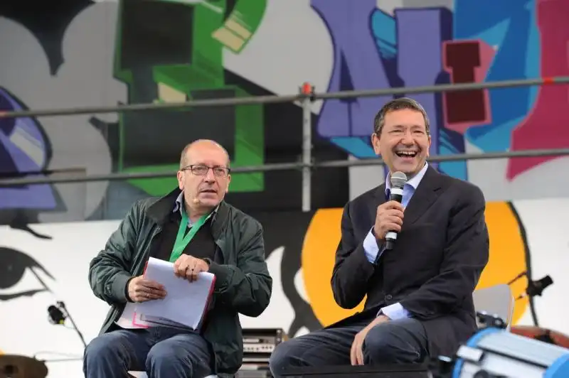 Dario Vergassola e Ignazio Marino 