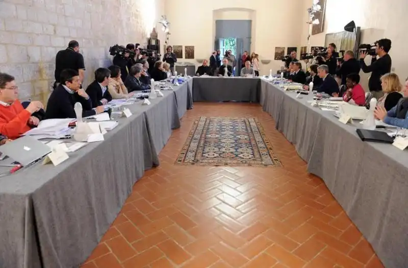 GOVERNO LETTA IN RITIRO 