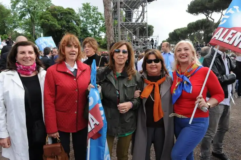 Isabella Rauti MariaPia Dell Utri e Sara Iannone 