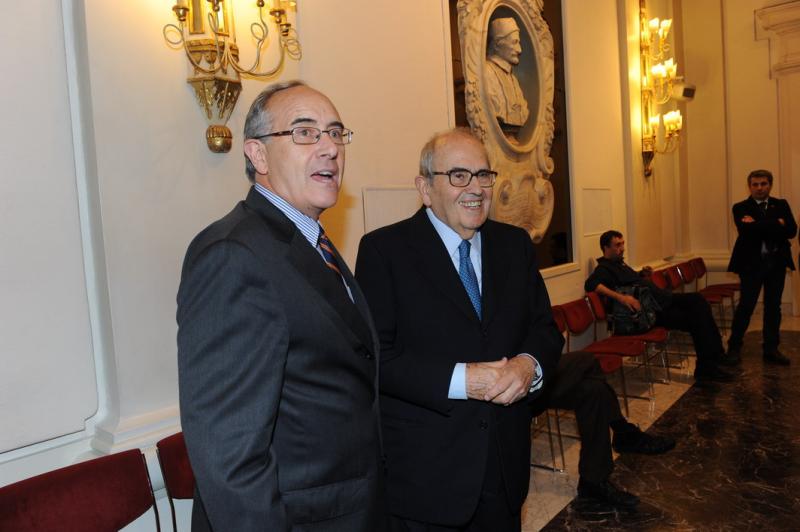 Massimo Franco e Vittorio Merloni
