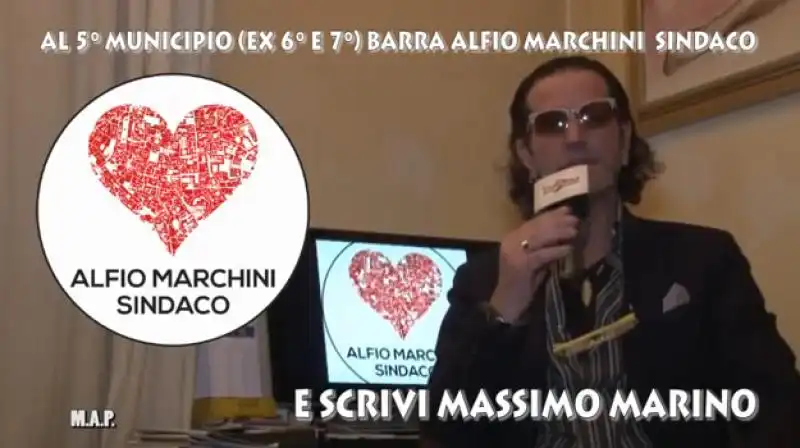 MASSIMO MARINO CANDIDATO CON ALFIO MARCHINI 