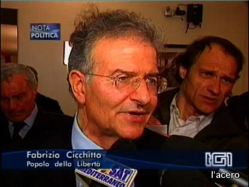 MAURO FORTINI DIETRO CICCHITTO 