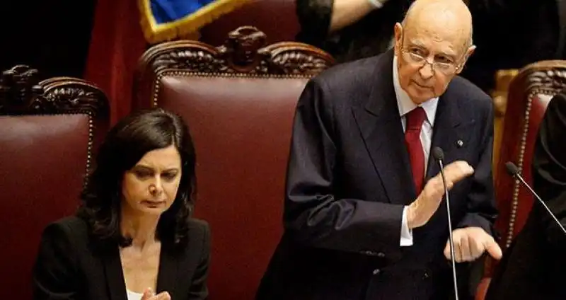 NAPOLITANO E BOLDRINI 