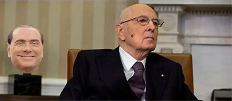 NAPOLITANO E TESTA BERLUSCONI 