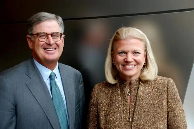 SAM PALMISANO E VIRGINIA GINNY ROMETTY 