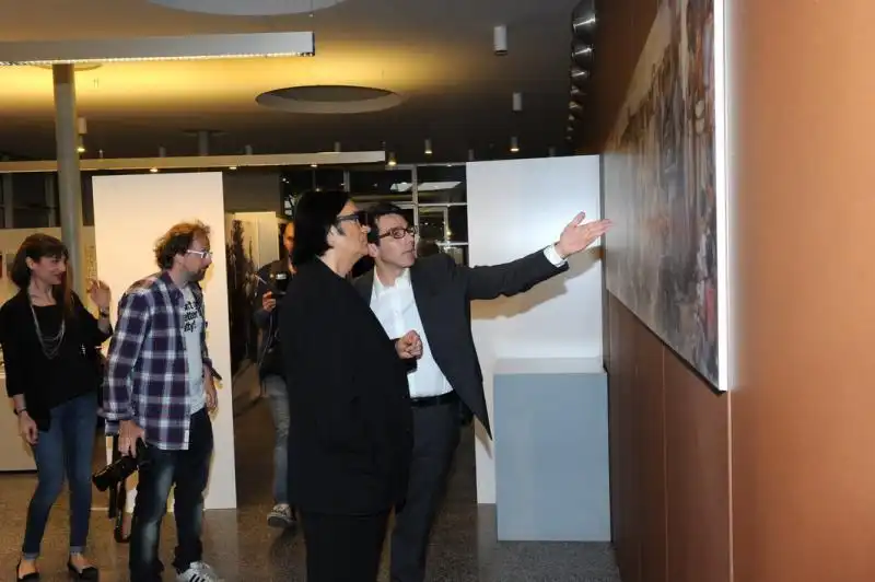 Renato e Roberto Fiacchini visitano la mostra 