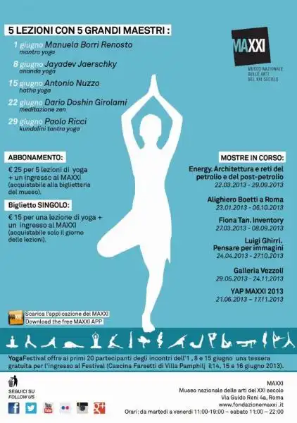 YOGA AL MAXXI Giugno retro 