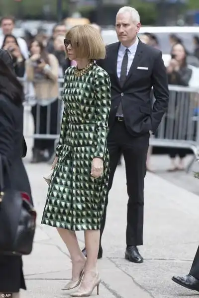 Anna Wintour arriva alla St Bartholomew s Church 