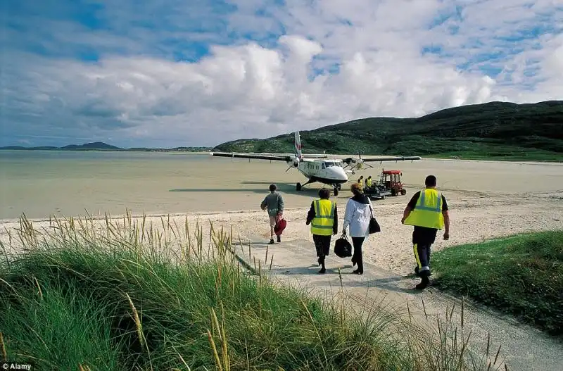 Il Barra Airport in Scozia 