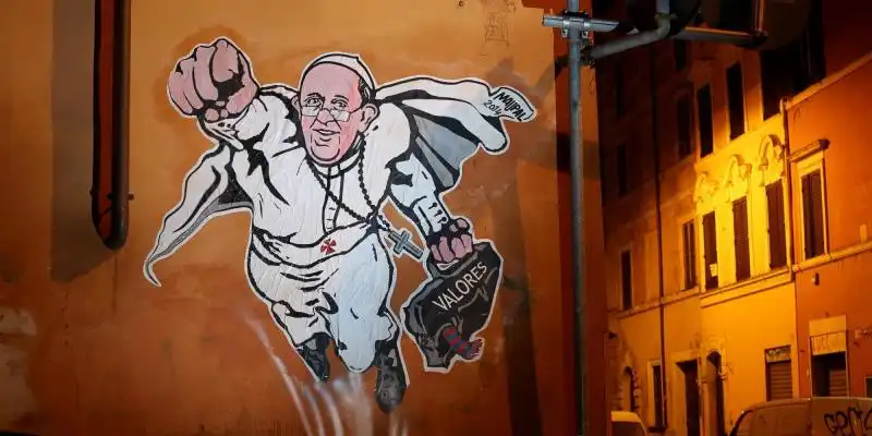 Bergoglio Superman 