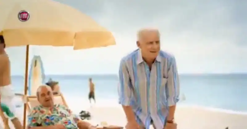 BRUNO PIZZUL E GIOVANNI TRAPATTONI NELLO SPOT FIAT 