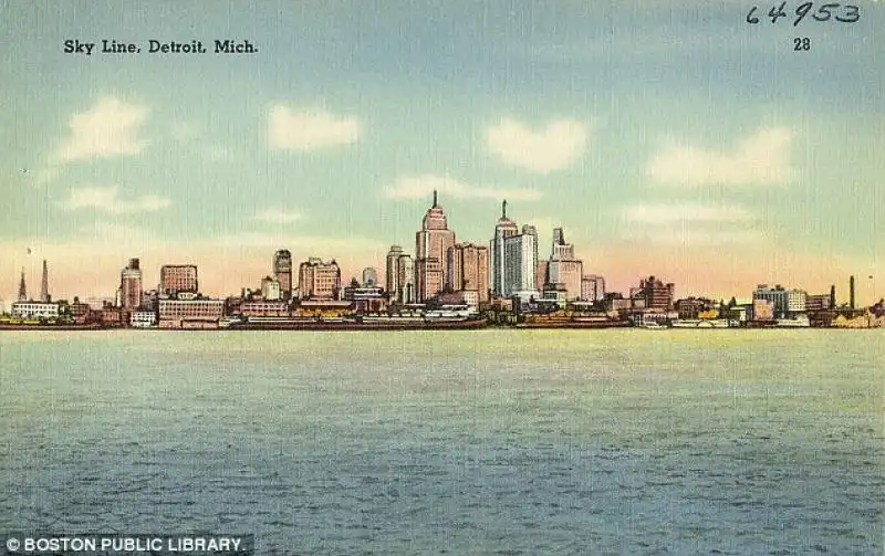 Cartolina di Detroit 