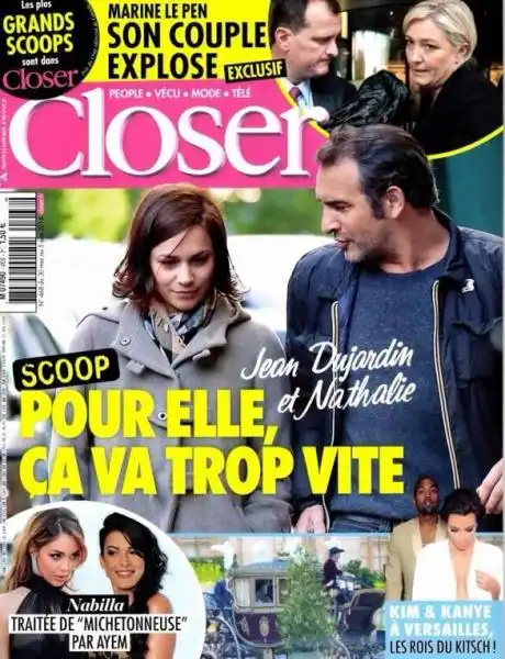 LA COPERTINA DI CLOSER CON MARINE LE PEN 