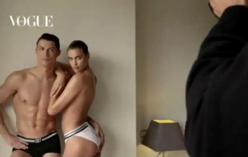 Cristiano e Irina in mutande 