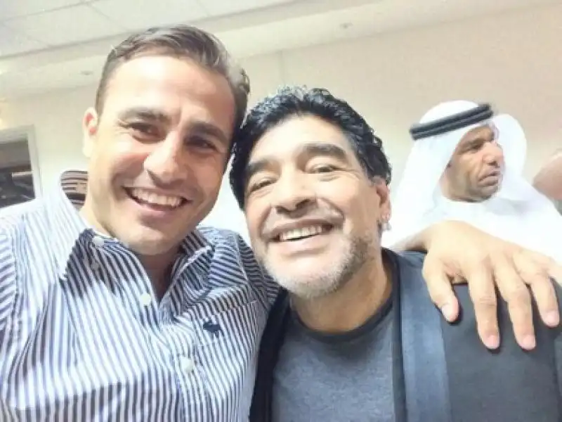 FABIO CANNAVARO E DIEGO MARADONA 