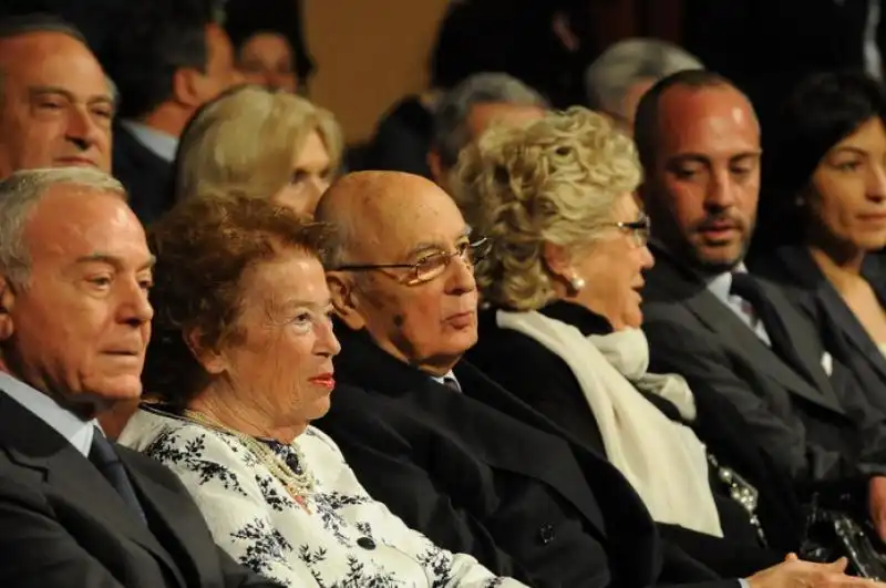 Gianni Letta Clio e Giorgio Napolitano Marina e Nicola Maccanico 