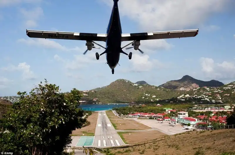 Gustaf III airport di St Barts 