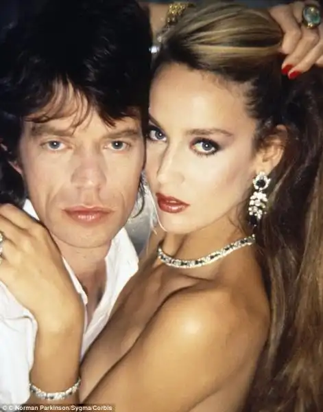 Jagger con Jerry Hall 