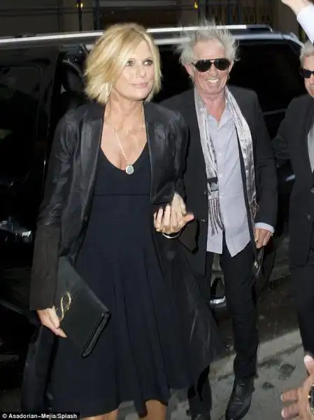 Keith Richards con sua moglie Patti Hansen 