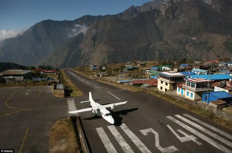 Lukla Airport in Nepal 