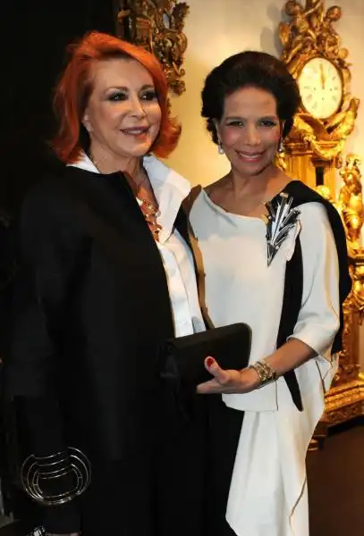 Marina Ripa di Meana con Marisela Federici 