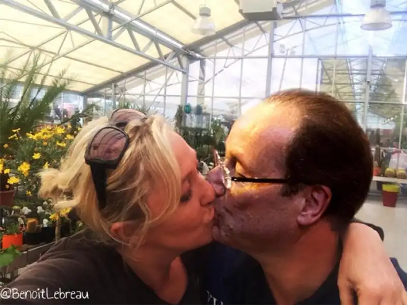 MARINE LE PEN FOTOMONTAGGIO BACIO HOLLANDE