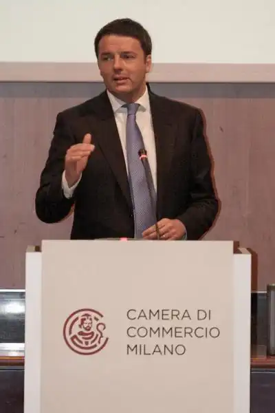 MATTEO RENZI A MILANO PER L EXPO FOTO LAPRESSE 