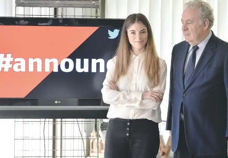 MICHELE SANTORO E GIULIA INNOCENZI ALLA PRESENTAZIONE DI ANNOUNO