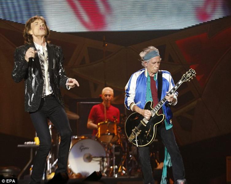 MICK JAGGER CHARLIE WATTS E KEITH RICHARDS A OSLO