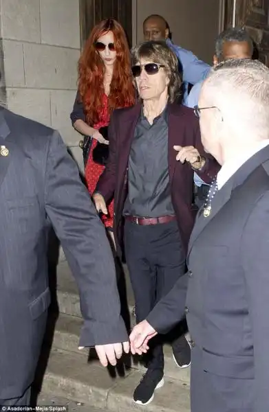 Mick Jagger con sua figlia Elizabeth 