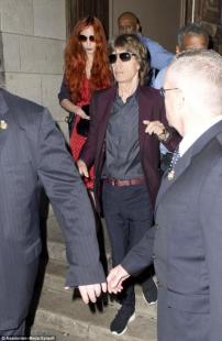 Mick Jagger con sua figlia Elizabeth