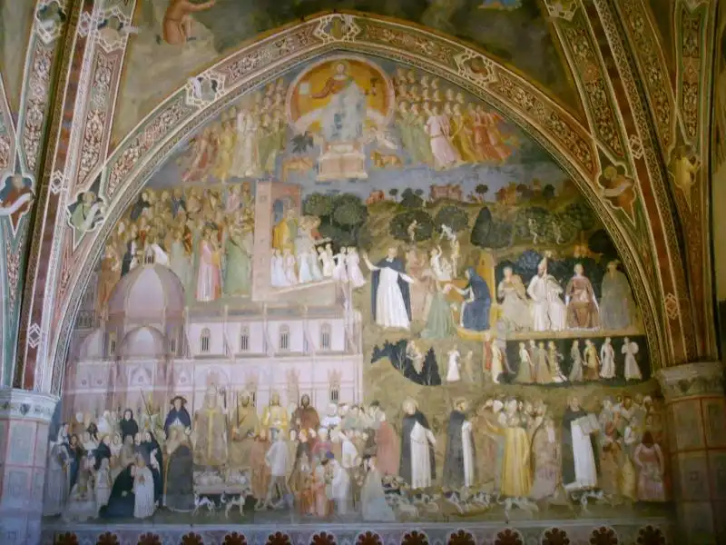 Museo di santa maria novella cappellone degli spagnoli affreschi di andrea di bonaiuto 